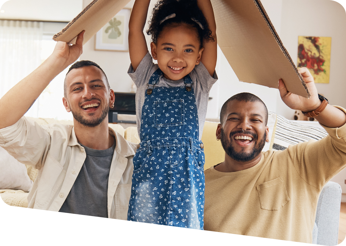 image girl playing house